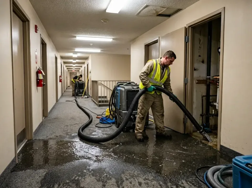 multi-unit-apartment-hallway-f-005 — frequently asked questions, Emergency Burst Pipe Water Extraction & Removal in Cochitua…